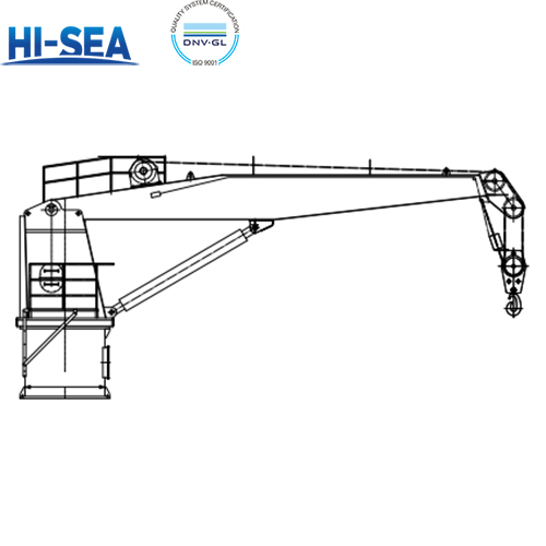 15T×10m Marine Hydraulic Slewing Crane